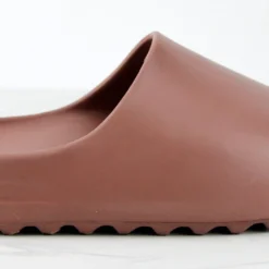 Agency 01 Womens Horizontal Grooved Outsole Slides -sbwshoes shop Agency01Brown 2