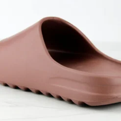 Agency 01 Womens Horizontal Grooved Outsole Slides -sbwshoes shop Agency01Brown 3