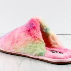 Allow Women's Fur Slip On Slippers -sbwshoes shop Allow s 1