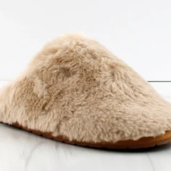Allow Women's Fur Slip On Slippers