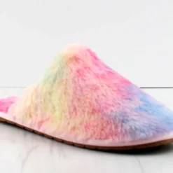 Allow Women's Fur Slip On Slippers -sbwshoes shop Allow s 5