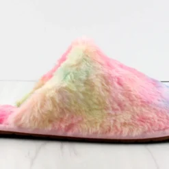 Allow Women's Fur Slip On Slippers -sbwshoes shop Allow s 6