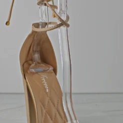 Forever Amber 12 Women's Thin Strap Wrap Up Dress Heeled Sandals