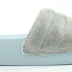 Amor 1 Women's Rhinestone Single Band Platform Slides -sbwshoes shop Amor1 4