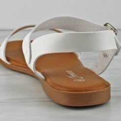 Forever Ample 72 Women's Single Band Buckled Flat Sandals -sbwshoes shop Ample72 3