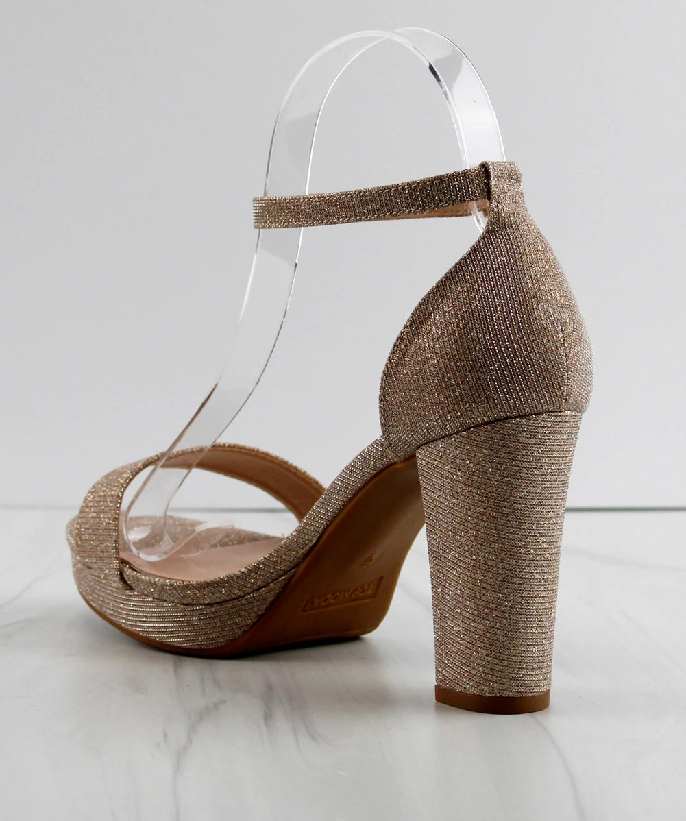 Asia-1 Womens High Heeled Ankle Strap Dress Heels 3 Asia-1 Womens High Heeled Ankle Strap Dress Heels - Image 3