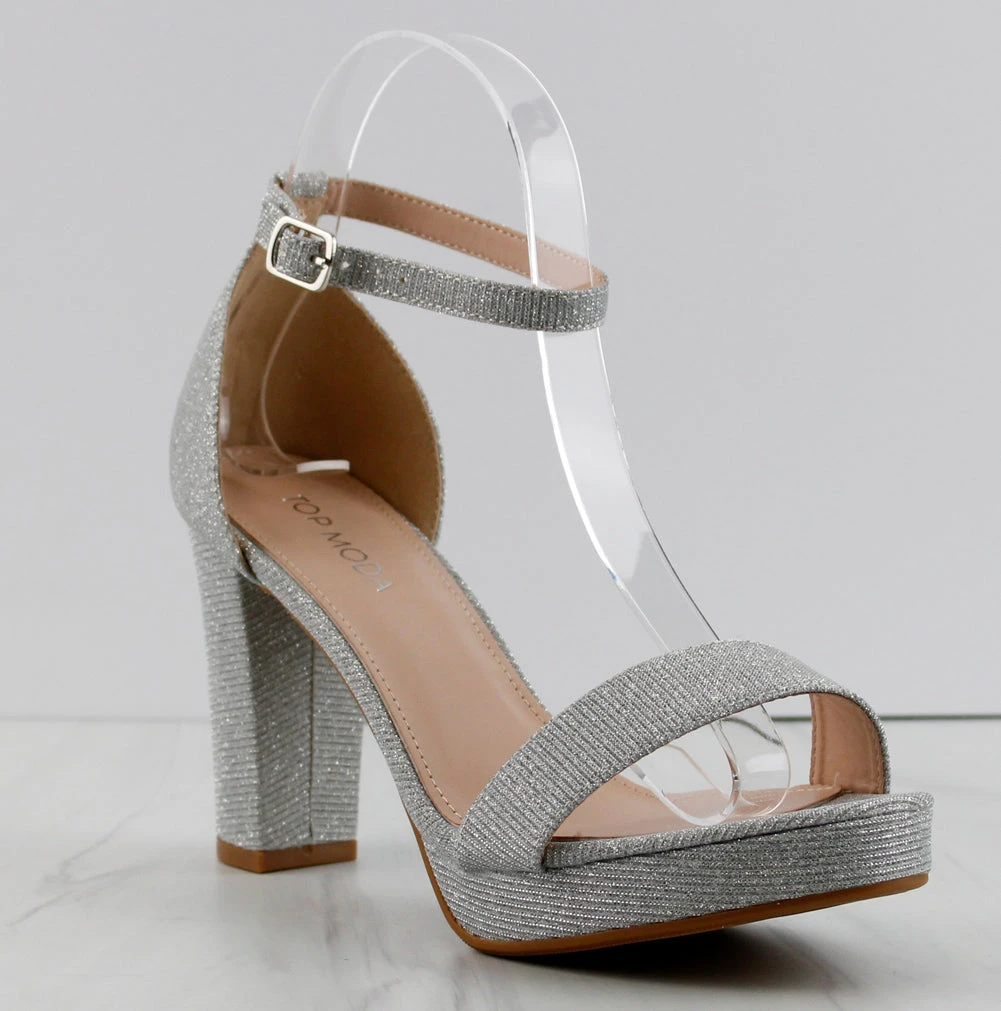 Asia-1 Womens High Heeled Ankle Strap Dress Heels 4 Asia-1 Womens High Heeled Ankle Strap Dress Heels - Image 4