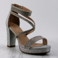 Asia 66 Women's Cross Strapped Platform Heeled Sandals -sbwshoes shop Asia 66 2