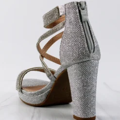 Asia 66 Women's Cross Strapped Platform Heeled Sandals -sbwshoes shop Asia 66 4