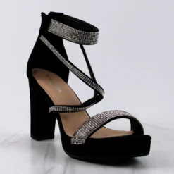 Asia 66 Women's Cross Strapped Platform Heeled Sandals -sbwshoes shop Asia 66 5