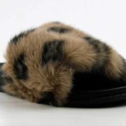 Base Designer Fur Strapped Slides -sbwshoes shop BASENUDE 2