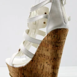 Bogota 04 Women's Metallic Embellished Platform Wedges -sbwshoes shop BOGATA04 1