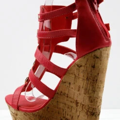 Bogota 04 Women's Metallic Embellished Platform Wedges -sbwshoes shop BOGATA04 3