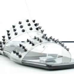 Bamboo Block 69 Womens Double Stud Wide Band Flat Slip On Sandals -sbwshoes shop Block69 2