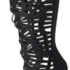 Forever BLOSSOM 16 Womens Cut Out Lace Up Zipper Gladiator High Heels