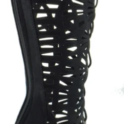 Forever BLOSSOM 16 Womens Cut Out Lace Up Zipper Gladiator High Heels -sbwshoes shop Blossom16Black 3 scaled