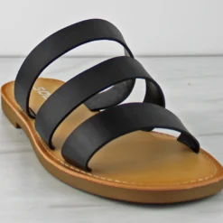 Cala Women's Triple Band Slip On Sandals