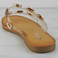 Chip Women's Multi Stone Double Band Slides -sbwshoes shop Chip 3