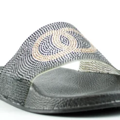 Circle 100 Womens Wide Rhinestone Strap Slip On Sandals 15 Circle 100 Womens Wide Rhinestone Strap Slip On Sandals -sbwshoes shop Circle100 2