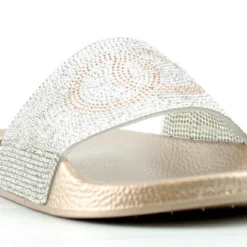 Circle 100 Womens Wide Rhinestone Strap Slip On Sandals 12 Circle 100 Womens Wide Rhinestone Strap Slip On Sandals -sbwshoes shop Circle100 5