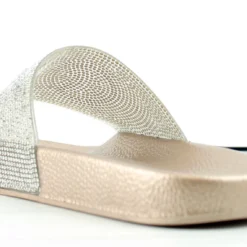 Circle 100 Womens Wide Rhinestone Strap Slip On Sandals 14 Circle 100 Womens Wide Rhinestone Strap Slip On Sandals -sbwshoes shop Circle100 6