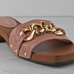 Clog 04 Women's Low Heel Wooden Sandals -sbwshoes shop Clog04 1