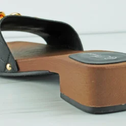 Clog 04 Women's Low Heel Wooden Sandals -sbwshoes shop Clog04 3