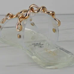 Current Women's Double Band Chain Accent Jelly Sandals -sbwshoes shop Current 3