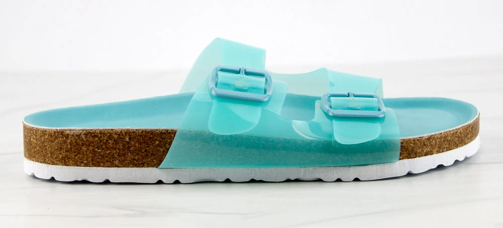 Defeat 68 Womens Double Strap Buckle Embellished Foot Bed Sandals 5 Defeat 68 Womens Double Strap Buckle Embellished Foot Bed Sandals - Image 5