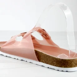 Defeat 68 Womens Double Strap Buckle Embellished Foot Bed Sandals 11 Defeat 68 Womens Double Strap Buckle Embellished Foot Bed Sandals -sbwshoes shop Defeat68Blush 3