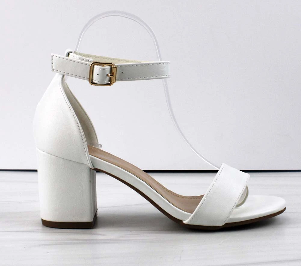 Delia-1 Women's Single Band Low Block Heeled Dress Sandals 11 Delia-1 Women's Single Band Low Block Heeled Dress Sandals - Image 11