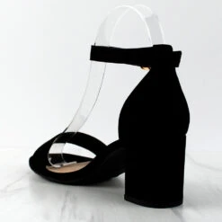 Delia-1 Women's Single Band Low Block Heeled Dress Sandals 20 Delia-1 Women's Single Band Low Block Heeled Dress Sandals -sbwshoes shop Delia 1 4