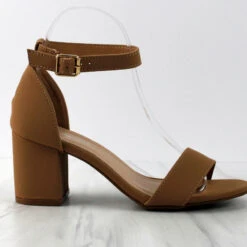 Delia-1 Women's Single Band Low Block Heeled Dress Sandals 22 Delia-1 Women's Single Band Low Block Heeled Dress Sandals -sbwshoes shop Delia 1 6