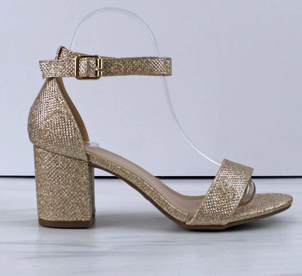 Delia-1 Women's Single Band Low Block Heeled Dress Sandals 8 Delia-1 Women's Single Band Low Block Heeled Dress Sandals - Image 8