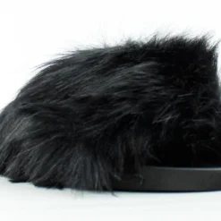 Forever Delma 32 WomensComfort Faux Fur Slip On Slides