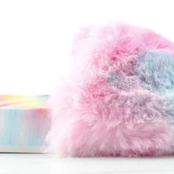 Forever Delma 32 WomensComfort Faux Fur Slip On Slides -sbwshoes shop Delma32 2