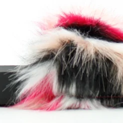 Forever Delma 32 WomensComfort Faux Fur Slip On Slides -sbwshoes shop Delma32 5