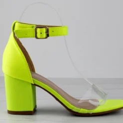 Diamond 3 Womens Open Toe Lucite Upper Strap Chunky Heels 13 Diamond 3 Womens Open Toe Lucite Upper Strap Chunky Heels -sbwshoes shop Diamondneonyellow2 2 scaled
