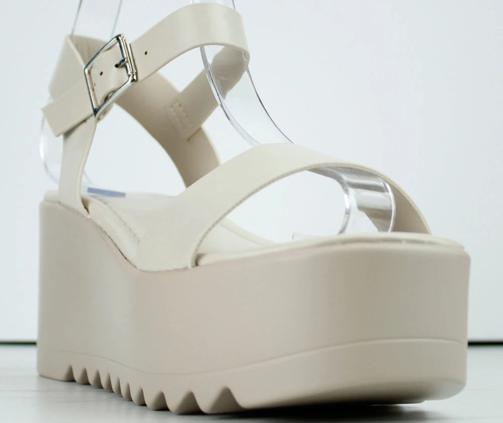 Dot 1 Womens Platform Thin Band Ankle Strap Sandals 4 Dot 1 Womens Platform Thin Band Ankle Strap Sandals - Image 4