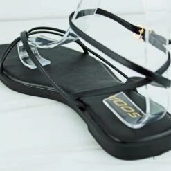 Scoter Womens Thin Strappy Buckled Sandals -sbwshoes shop EasilyBlack 3