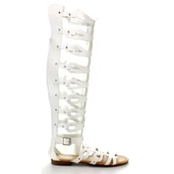 Forever Atta 17 Womens Knee High Buckle Embellish Caged Gladiator Sandals -sbwshoes shop FOREVER ATTA 17 Womens Keen High Strappy Gladiator Sandals cdcd1ed1 6648 4a2e a21a abafe09f99a6