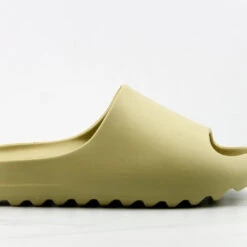 Festive Womens Casual Horizontal Grooved Outsole Slides -sbwshoes shop FestiveOlive 4