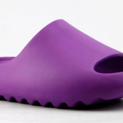 Festive Womens Casual Horizontal Grooved Outsole Slides -sbwshoes shop Festivepurple 2