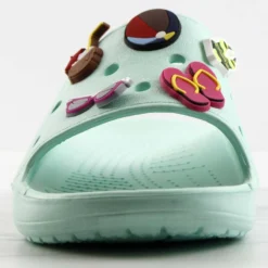 Fun Womens Decretive Pin Rubber Slides -sbwshoes shop FunMint 8