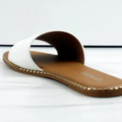 Gateth-1 Womens Rivet Detailed Slip On Sandals -sbwshoes shop Gateth 1 4