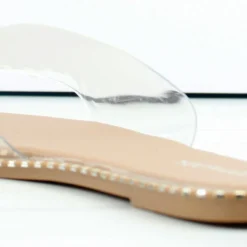 Gateth-1 Womens Rivet Detailed Slip On Sandals -sbwshoes shop Gateth1 3