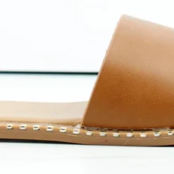 Gateth-1 Womens Rivet Detailed Slip On Sandals -sbwshoes shop Gateth1 4