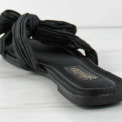 Gemma 66 Women's Satin Bow Flat Sandals -sbwshoes shop Gemma66 2