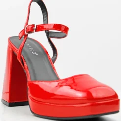 Bamboo Gradient 05 Women's Closed Toe Tall Block Platform Heels