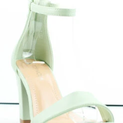 Hannah-1 Women's Ankle Chunky Heeled Sandals Nude/Pat 7.5 -sbwshoes shop Hannah1 5